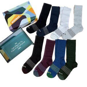 Bombas Gift Set Box 8 Pairs Pack - Large Crew/ Calf